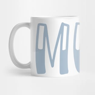 Light Blue Mu Letter Mug